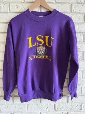 Vintage Logo 7 LSU Tigers Crewneck